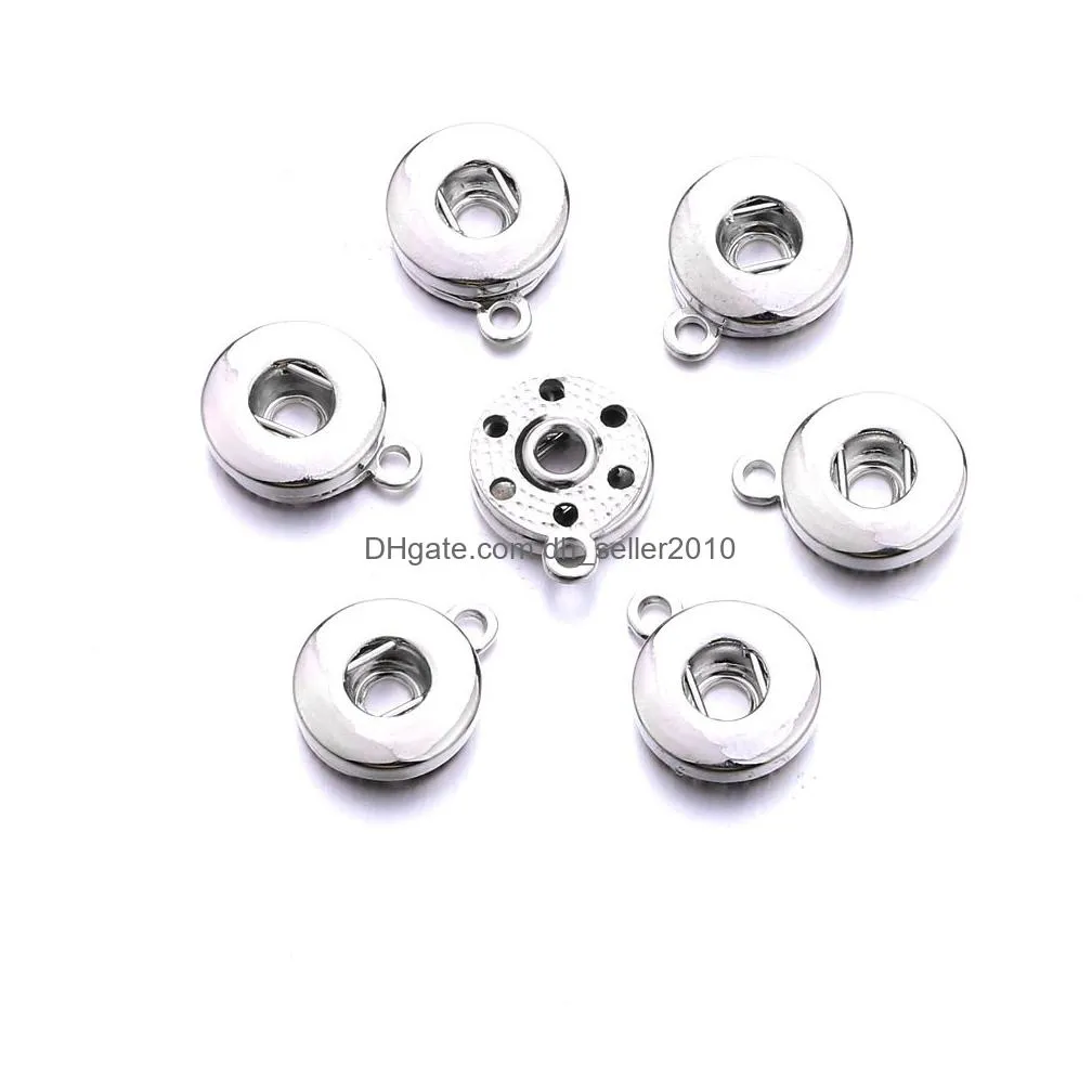 silver plated 12mm 18mm snap button necklace necklace for women ginger snaps buttons jewelry