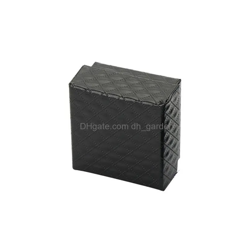 paper jewelry gift boxes gifts wrap square design rings display show case diamond pattern weddings party couple jewelrys packaging box