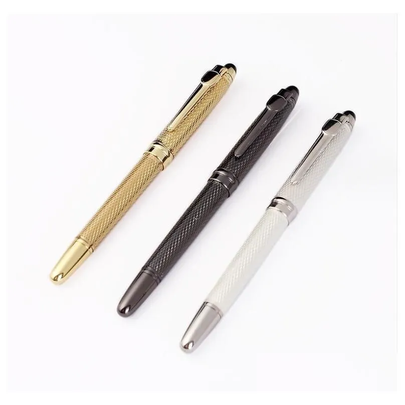 wholesale ballpoint pens high quality gift pen luxury urban speed series black resin rollerball pvdplated brushed surfaces office school suppl