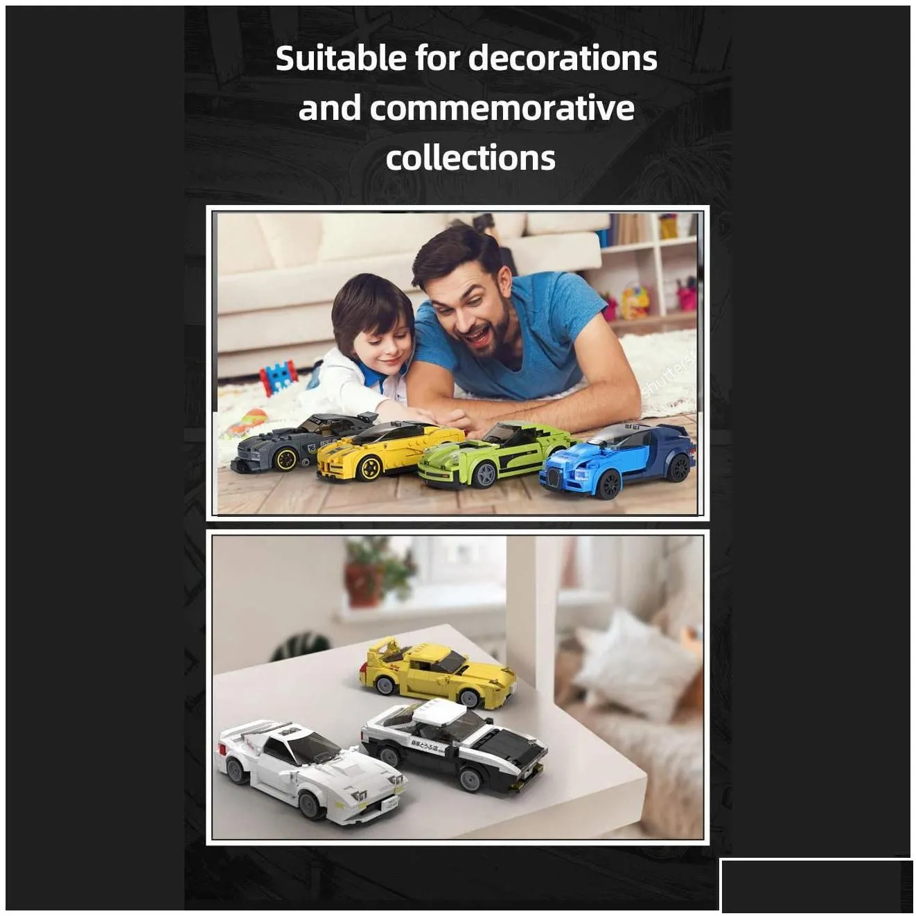 model building kits building bricks toys build 161 pieces or blocks car model simated rubber tire construction drop delivery gifts