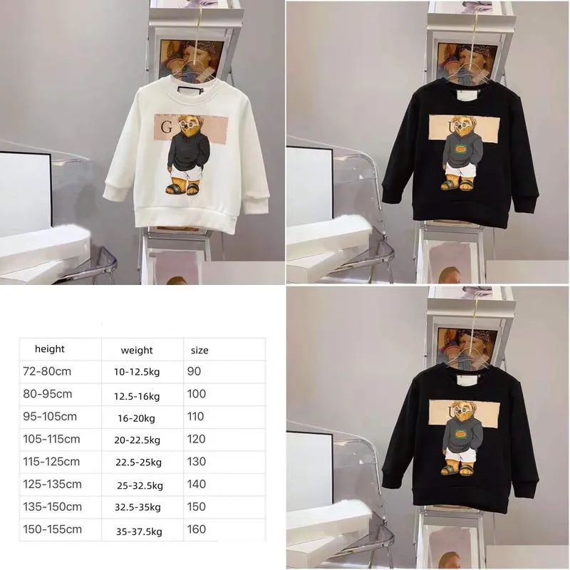 baby sweaters pullover baby clothes kids designer girls boys clothe with letter white glassed bear casual jumper spring autumn winter long sleeve warm
