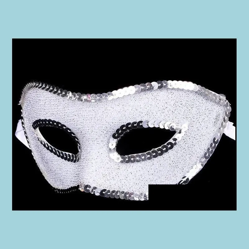 new fashion party ball mask men women venetian masquerade wedding glitter cloth masks christmas fancy dress props gold silver