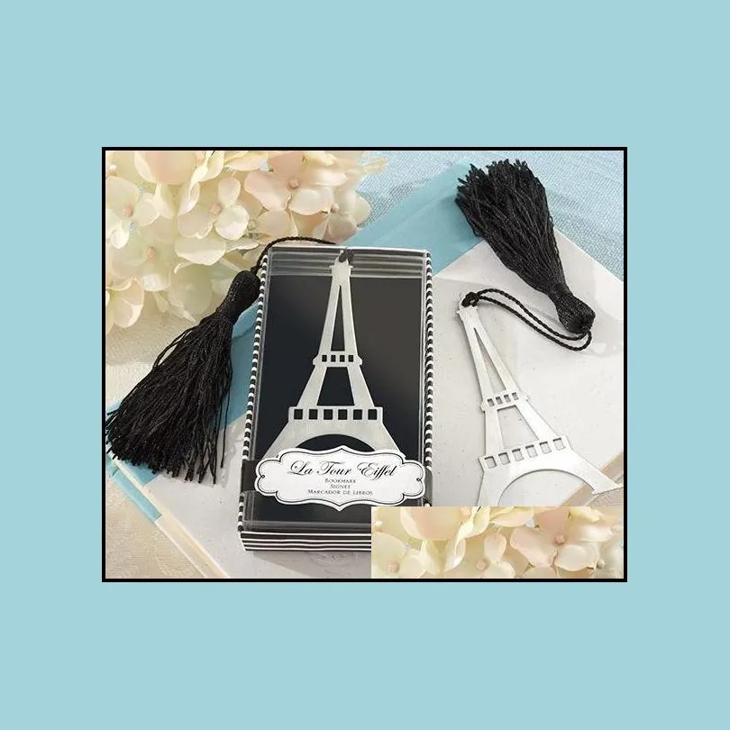 party wedding favors metal tassel bookmark book mark note memo label ribbon box gifts birthday back to school gift 25 styles festive