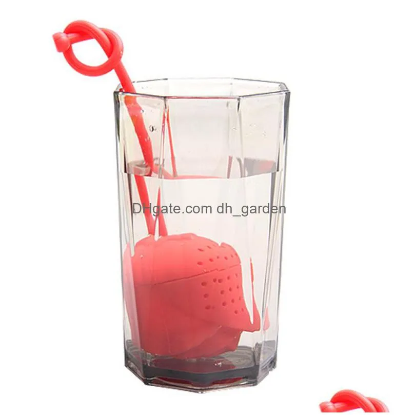 silicone tea strainers creative rose shape teas infuser home coffee vanilla spice filter diffuser reusable 5 colors