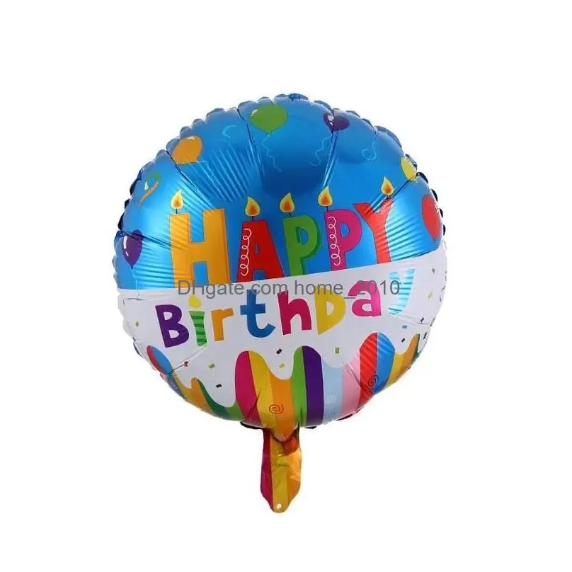 wholesale decoration 18 inch birthday balloons 50pcs/lot aluminium foil birthday party decorations many patterns mixed ft3630 gg1108