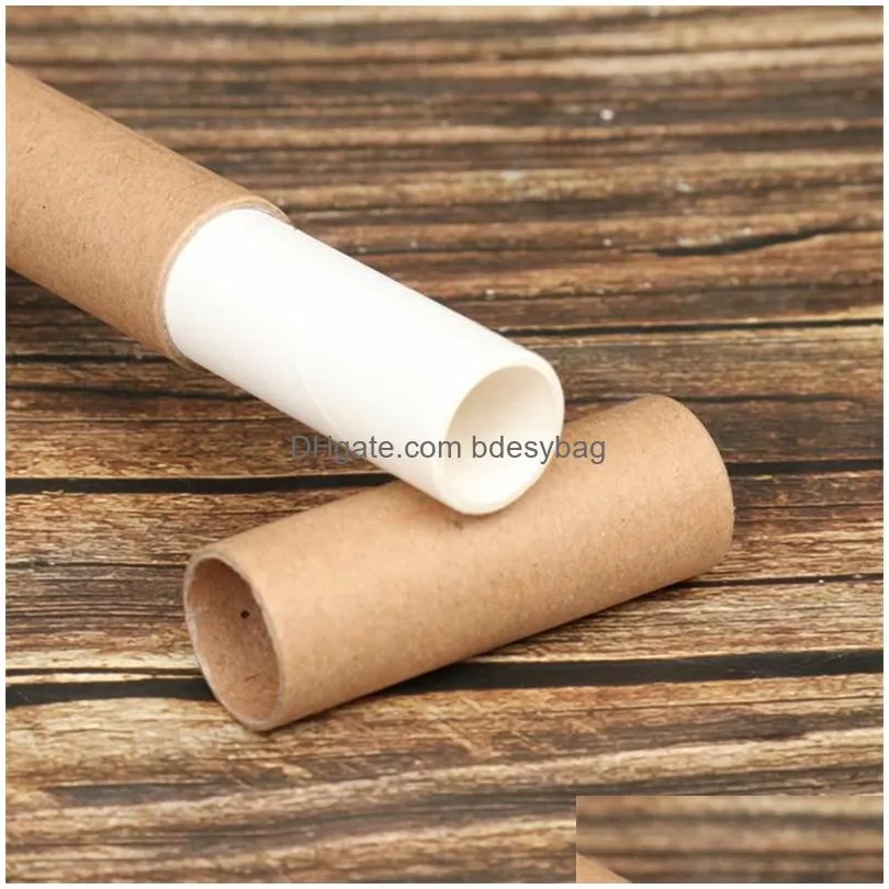 5/10/20gram small perfume paper tube packaging joss stick convenient carrying kraft paper incense tube give box lx3227