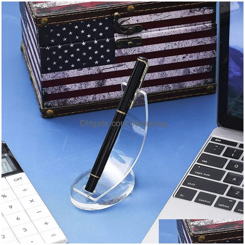 acrylic pen holder pen display stand pencil display holder fountain pen display rack for home school office lx5366