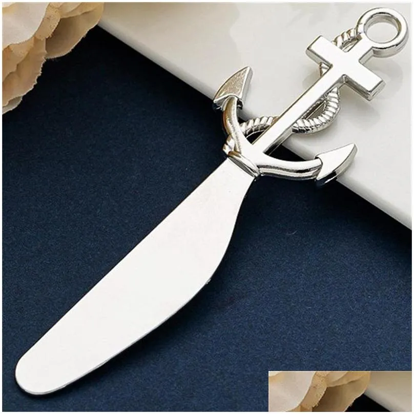 ocean party pizza knife animal seahorse anchor heart shaped metal butter knives creative wedding souvenirs 3 8lt e1