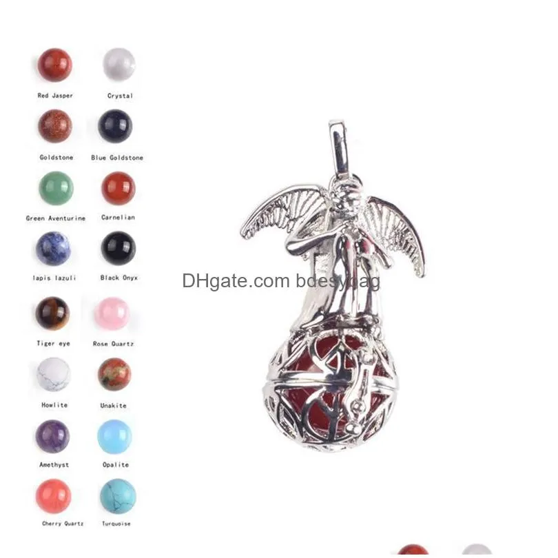 and harmonic pull necklace pregnant women angel alloy pendant pregnancy wishing ball gift