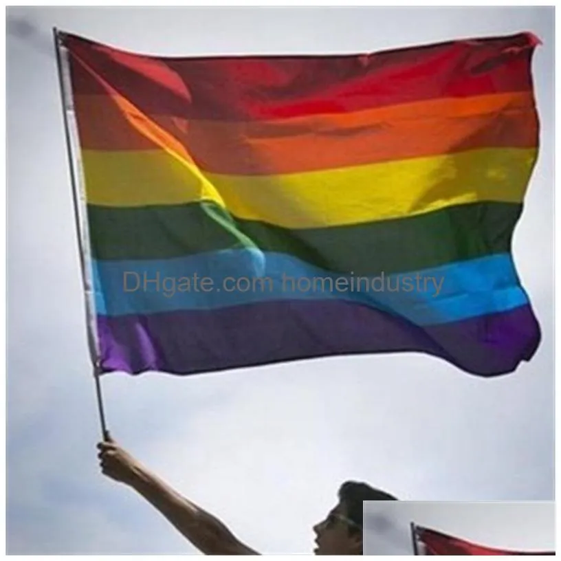 90x150cm panual tansgender flag new polyester rainbow flags banners party supplies banner parade celebration articles 4 8qt