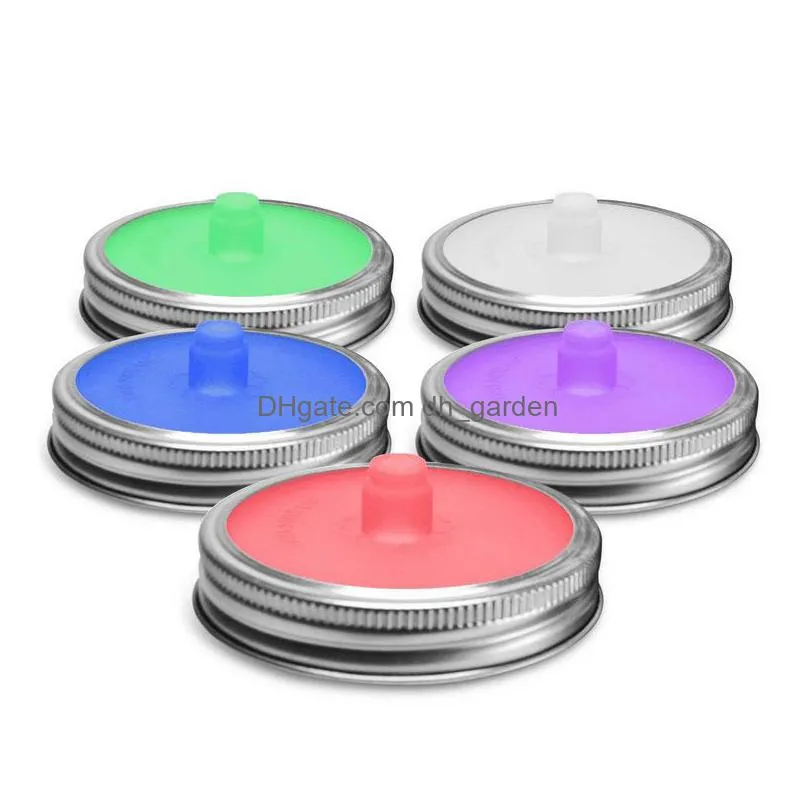 silicone lids reusable mason jar lid sealing caps kimchi seal kitchen supplies 5 colors