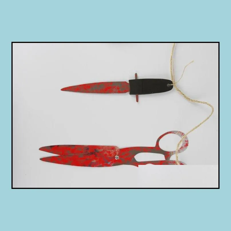 halloween prop haunted house decor torture bloody body tools severed body parts garland banner clubing gory party hanging decoration