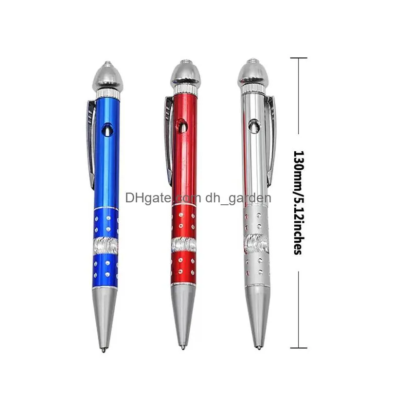 creative ballpoint pen shaped smoking pipes portable metal pipe detachable household smoking accessories