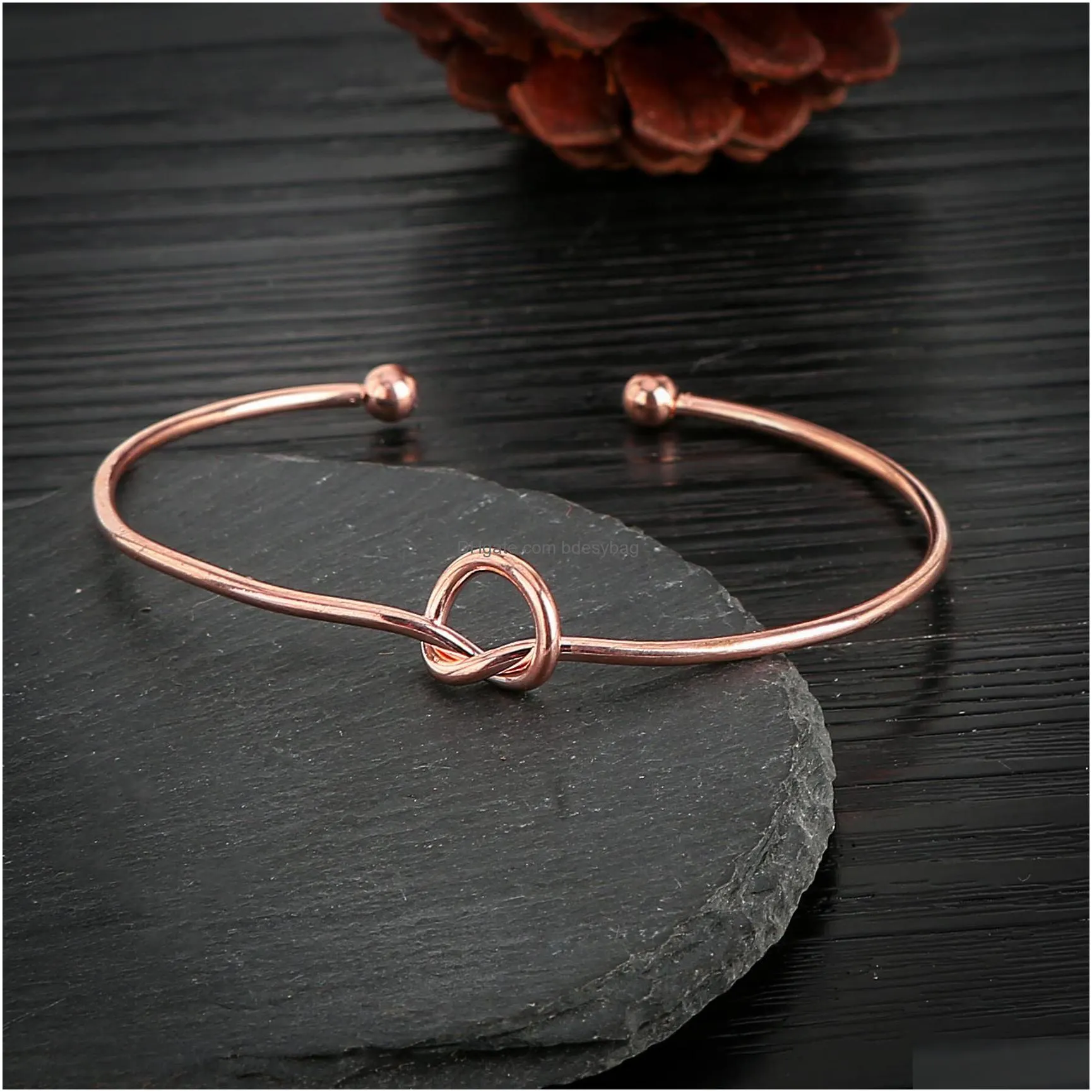 10pc/set fashion knot heart bracelet love heart crystal chain bangle bracelet friendship bracelet handemade jewelry