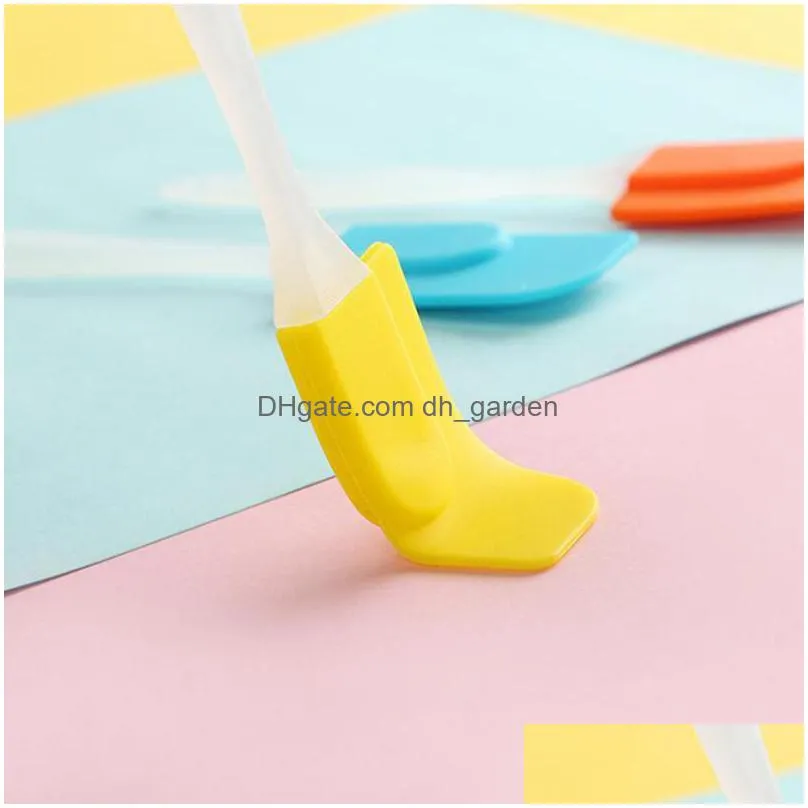 silicone spatula baking scraper tools cream butter spatulas cooking cake brushes 5 colors household kitchen utensils pastry tool