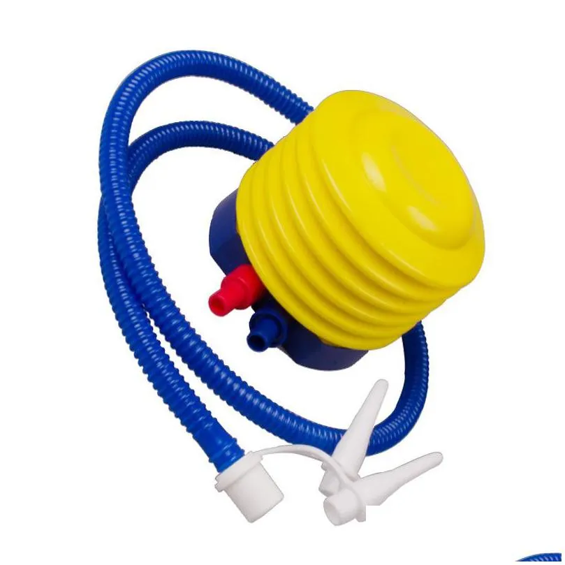 1pc 12x10cm party air pump for inflatable toy and balloons foot balloon pumps compressor gas for decoration 20211229 q2