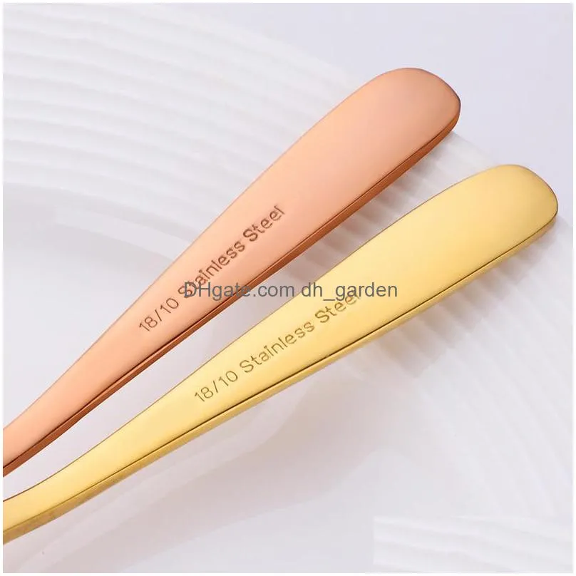 stainless steel fork color fruit dessert forks restaurant western tableware creative household kitchen tool dhs