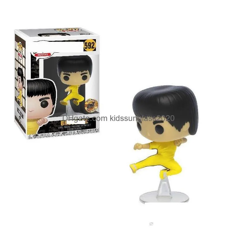 Action Toy Figures Funko  Bruce Lee 218 219 Pvc Figure Collectible Model Toys Childrens Birthday Gift Drop Delivery Gifts Dhl8P