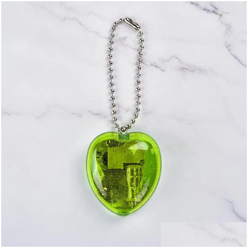 originality party favor mini gift heart shape pendant keychain acrylic kids toys home decor key ring 9jy t2