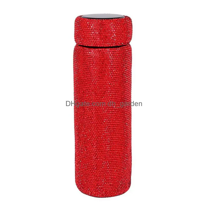 500ml diamond thermos cup portable stainless steel tumblers household water cup creative gift