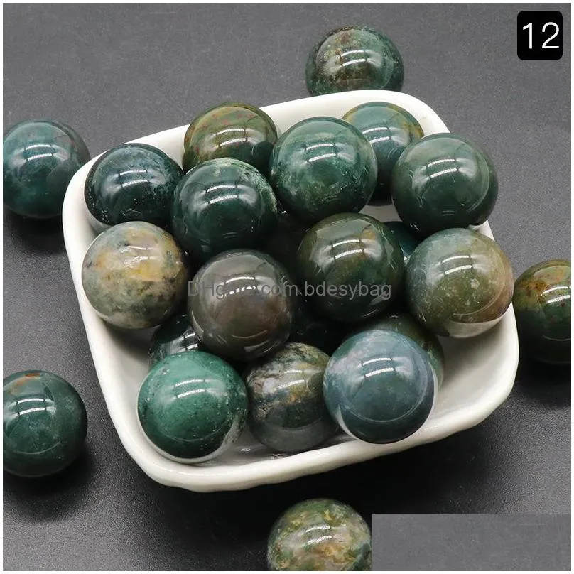 10pcs 8mm gemstone spheres for diy making jewelry nodrilled hole loose reiki healing energy stone crysta balls round beads