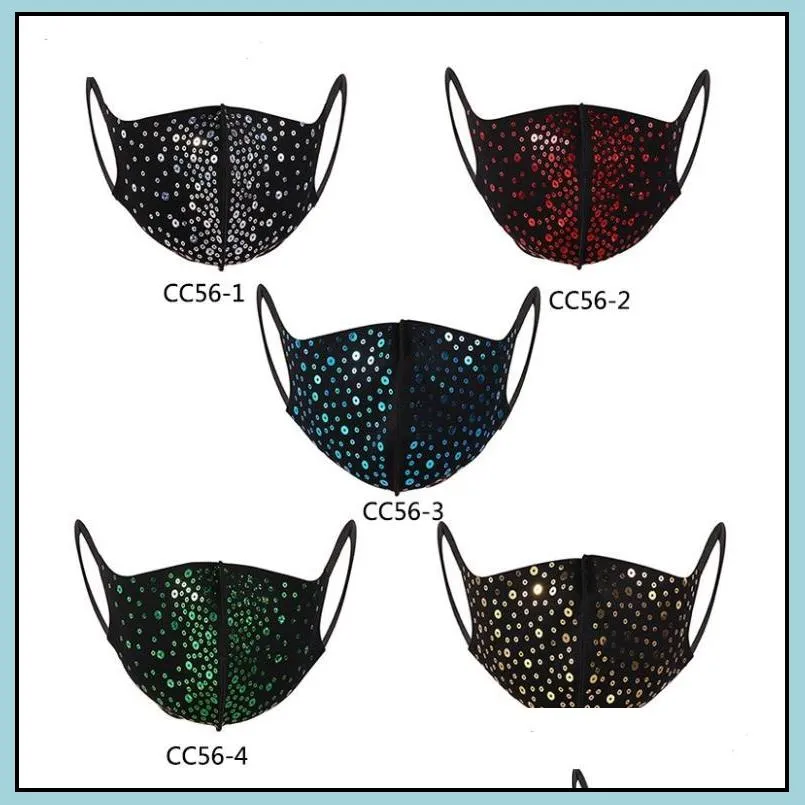 face mask glitter sequin covering sparkly washable reusable bling face covers luxury soft cotton