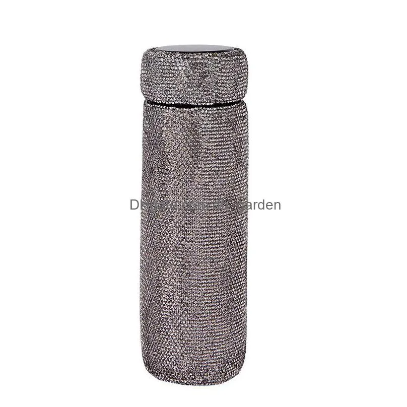 500ml diamond thermos cup portable stainless steel tumblers household water cup creative gift