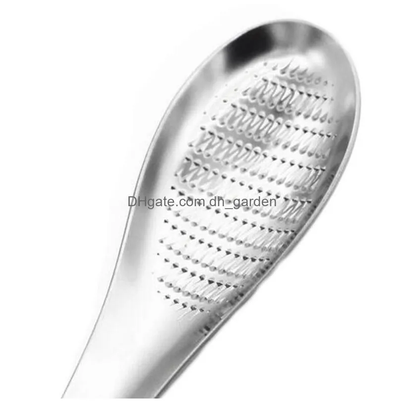 stainless steel spoon ginger grinder household kitchen tools melons and fruits grinding tool garlic masher