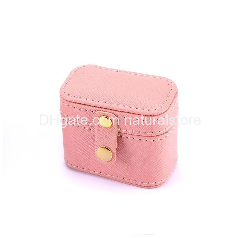 ring box small travel jewelry organizer mini jewelry case portable rings earrings storage boxes gift packaging for girls