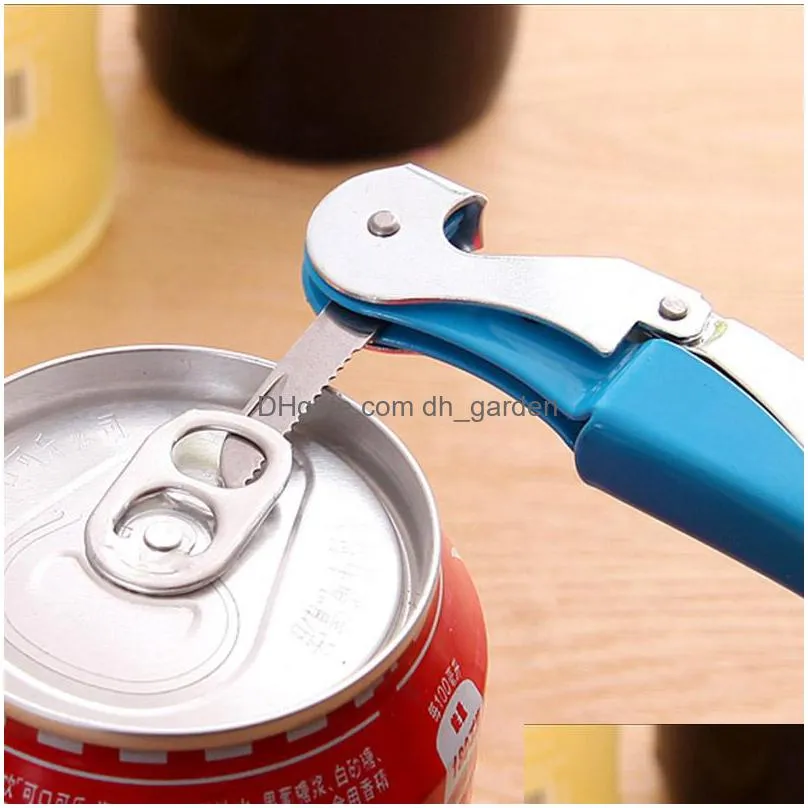 stainless steel beer bottle opener knife pull tap double hinged multifunctional wine corkscrew kitchen tools creative gift