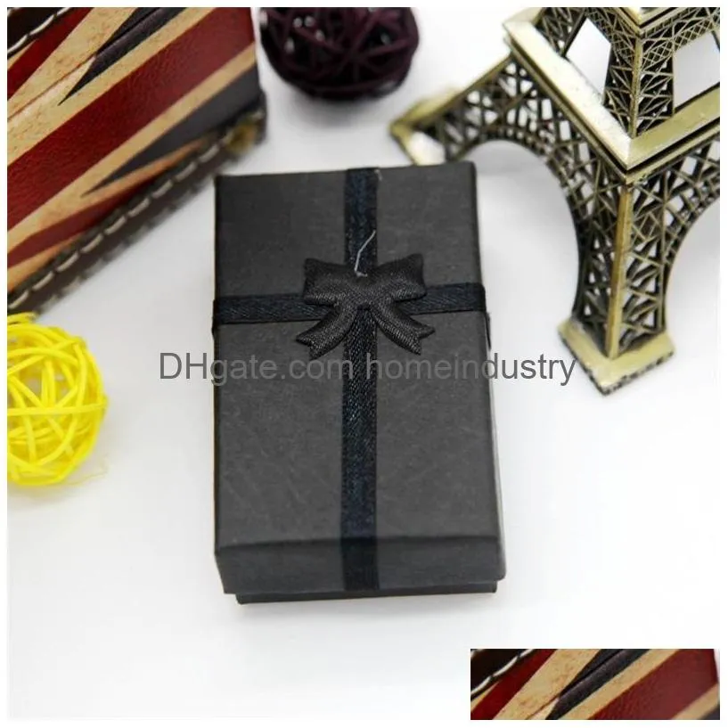 bow jewelry box gift wrap necklace ring earrings packaging boxes lovely bracelet packing storage 0 48zk h1