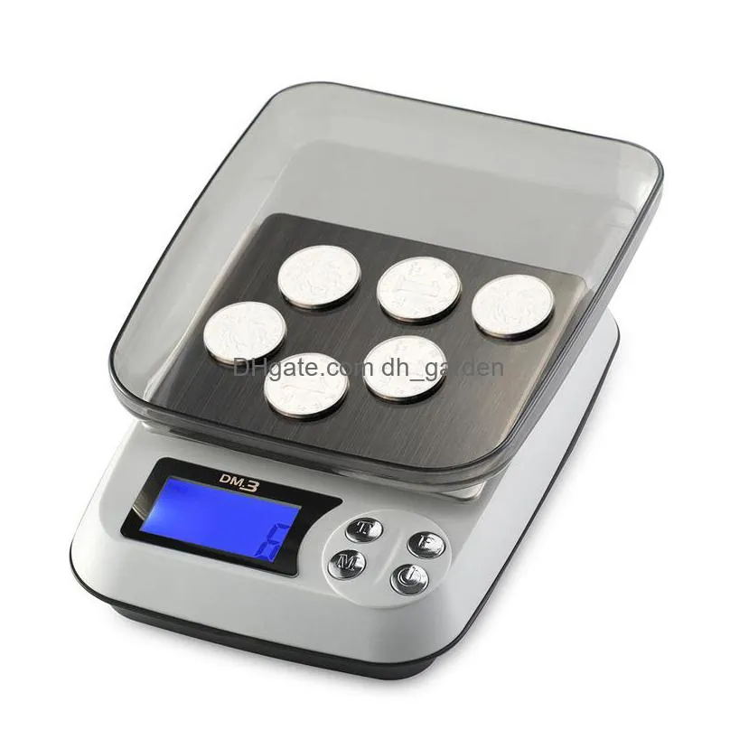 portable kitchen electronic scale led mini pocket precision digital jewelry weight scales household baking tools