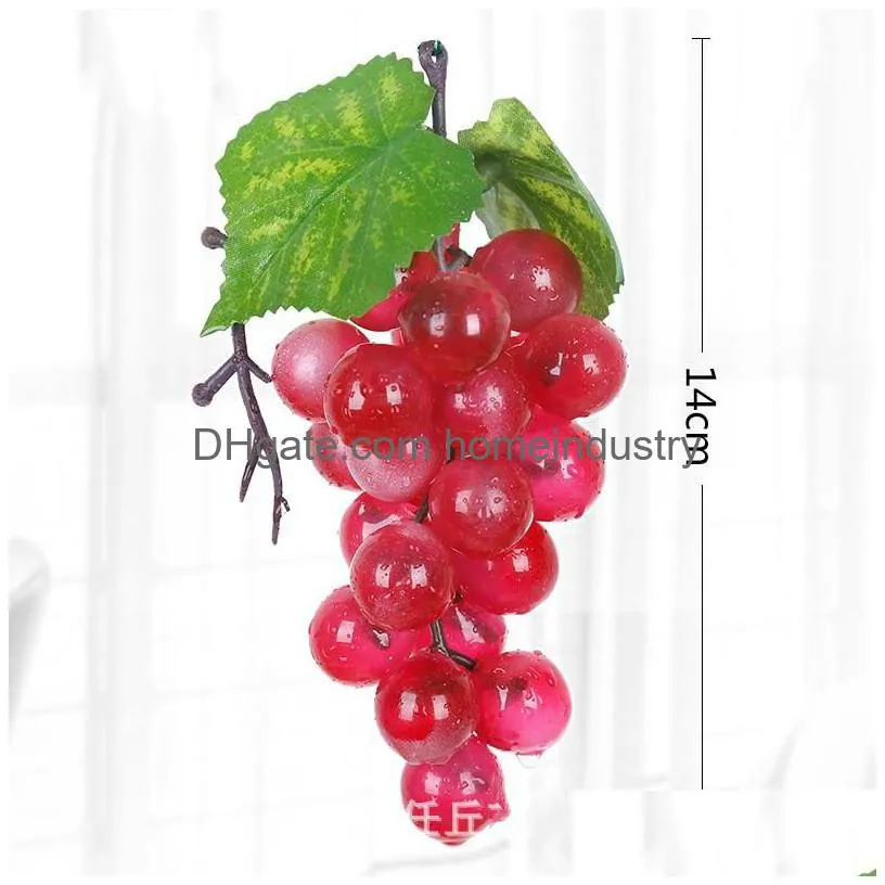 high artificial decorative flowers fruits home decor decoration plastic cement simulated cane grape household with frost false grapes 7 5yx