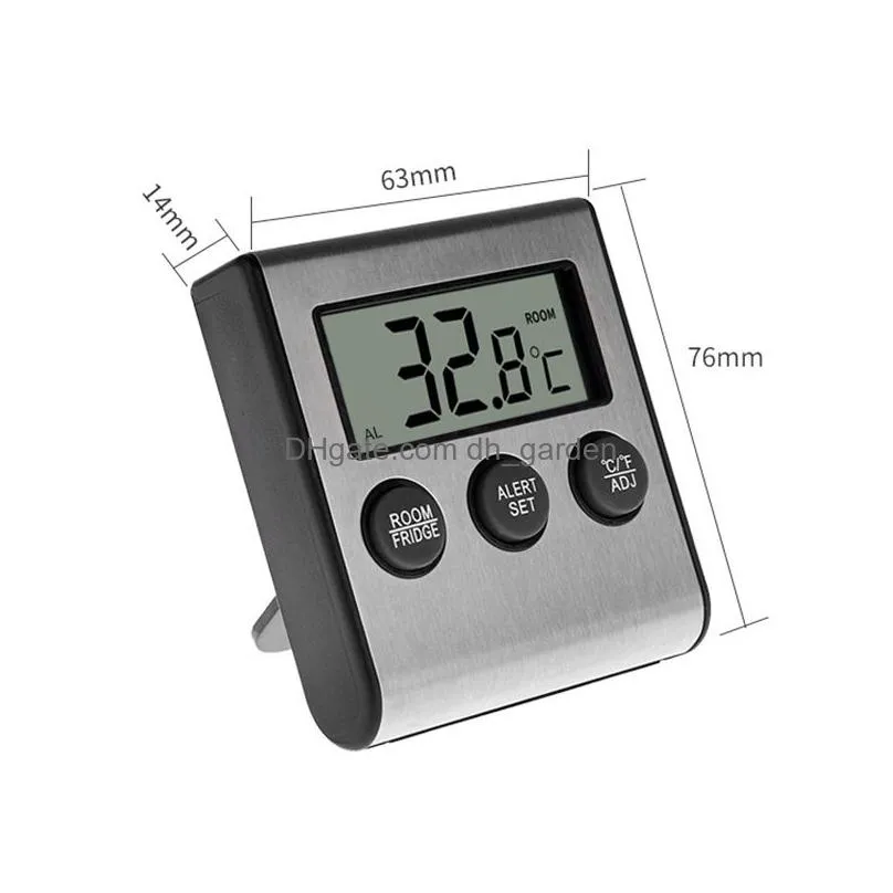 digital zer alarm with probe magnet thermometers cold room temperature gauge monitor refrigerator thermometer