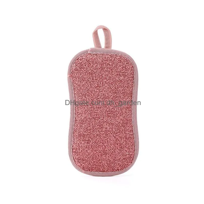 double sided kitchen magic cleaning cloths sponge scrubber sponges dish washing towels scouring pads cleaning brushes wipe pad