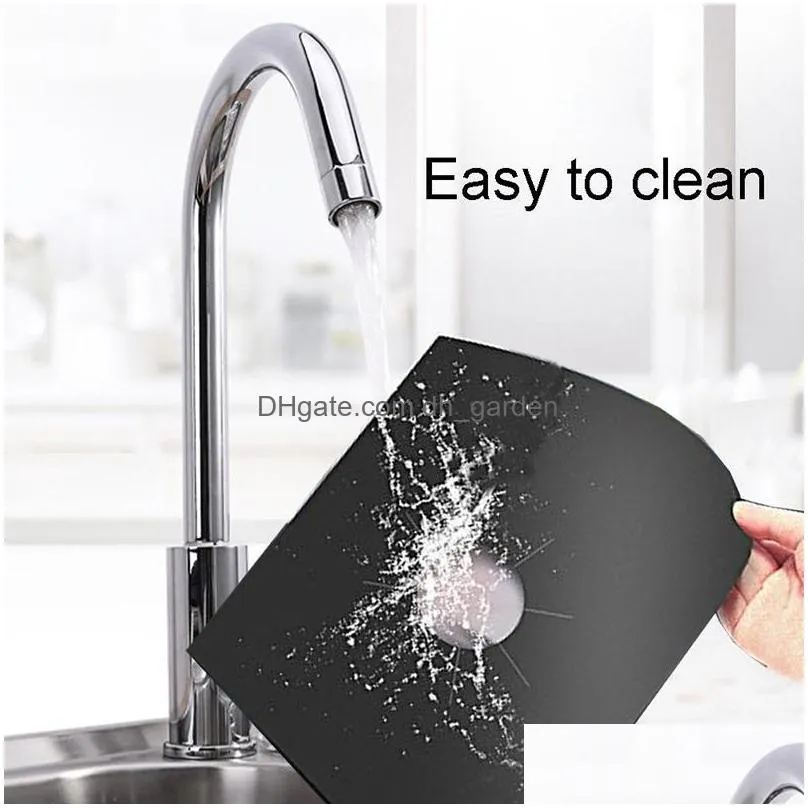 0.2mm kitchen cleaning pad clean tool stove oil pad covers liners heatresistant gas range protectors reusable