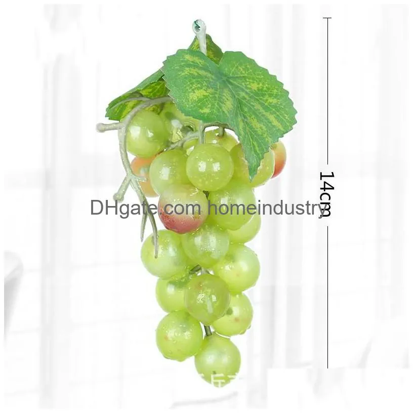 high artificial decorative flowers fruits home decor decoration plastic cement simulated cane grape household with frost false grapes 7 5yx