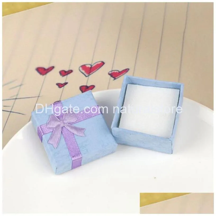 jewelry storage paper box multi colors ring earring cases packaging gift boxes for anniversaries birthdays gifts