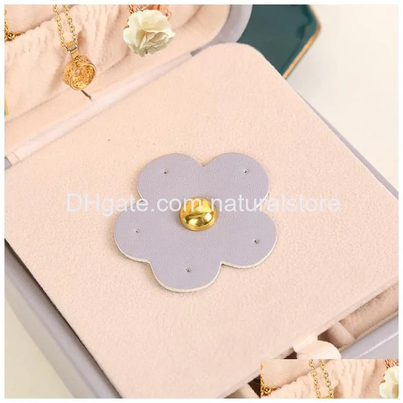 travel jewelry box pu leather jewelry storage case portable jewellery display boxes ideal gift for girlfriend and wife with mirror