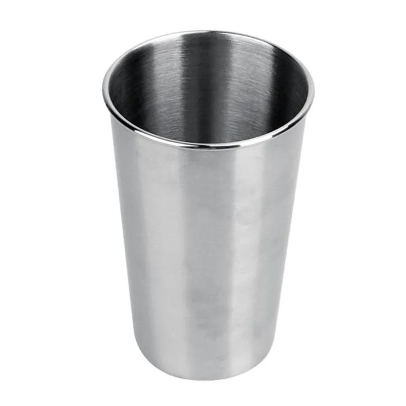 16oz/500ml stainless steel cups ecofriendly bpa pint cup tumbler for kids and toddlers beer glasses for party