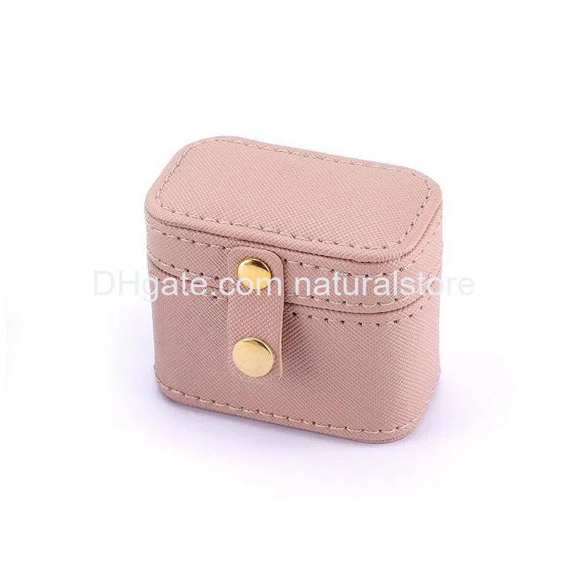 ring box small travel jewelry organizer mini jewelry case portable rings storage boxes gift packaging for girls women