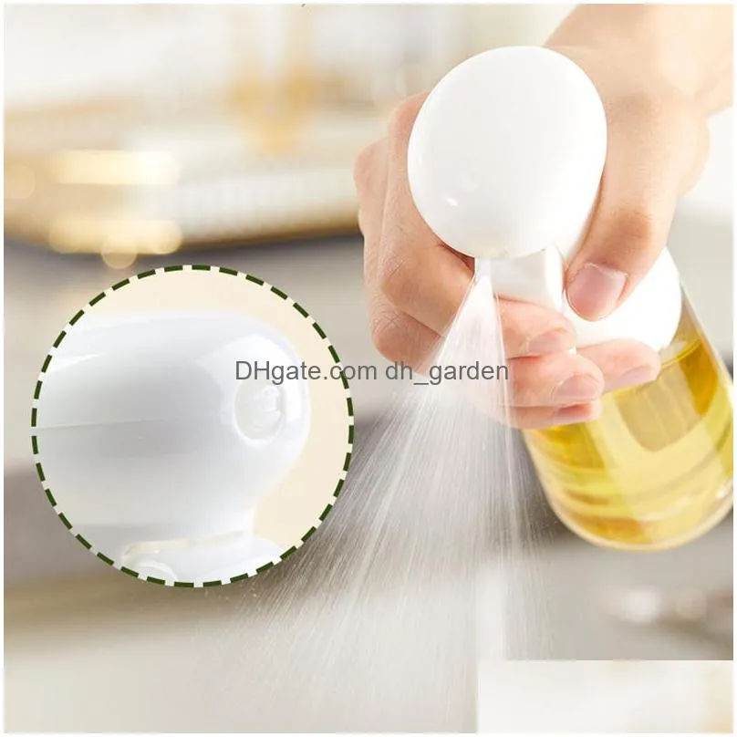 plastic oil spray bottle kitchen cooking tools vinegar mist sprayer barbecue oils bottles for home bbq grilling roasting tool 220ml