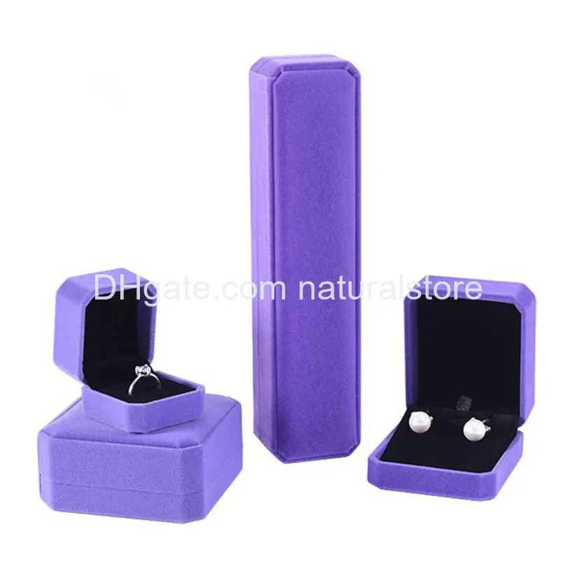 jewelry storage case jewellery gift box necklace ear stud ring boxes bracelet pendant storage organizer for proposal wedding