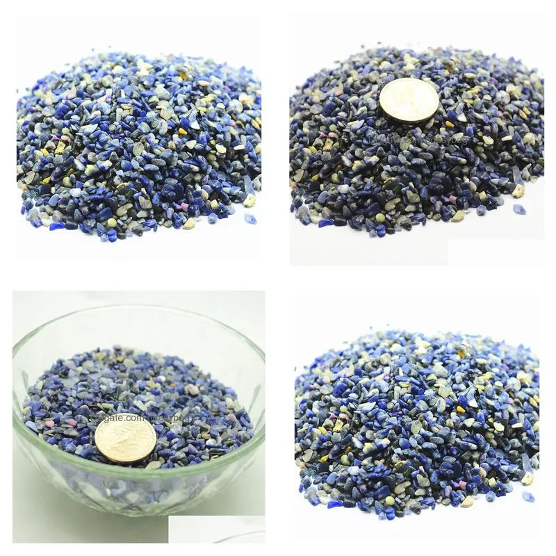 wholesale natural stone sodalite breakstone beads 38mm no drill hole semi precious stone loose chip gemstone jewelry accessories