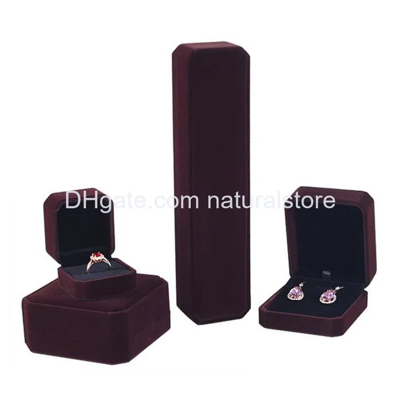 jewelry storage case jewellery gift box necklace ear stud ring boxes bracelet pendant organizer for proposal wedding christmas