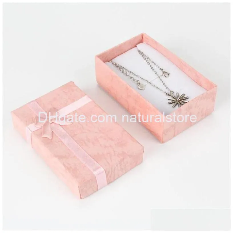 jewelry gift boxes cardboard ring cases with padding gifts paper box for earring jewellery pendants necklaces
