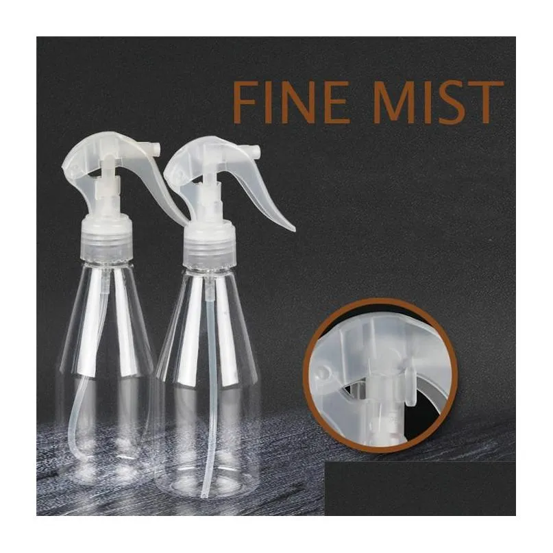 200ml misting spray bottle fine empty mist spray bottle trigger water plastic bottle watering cleaning garden