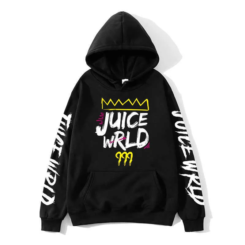 Men`s Hoodies Sweatshirts black and white J UICEWrld hoodie thread sweatshirt juice wrld juice wrld juicewrld trap rap rainbow fault juice world