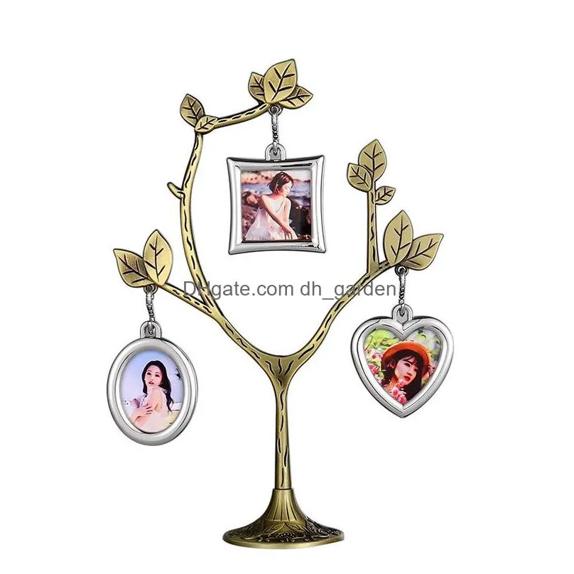 3 color sublimation blank diy photo frame decoration heat transfer frames pendant home desktop ornaments album