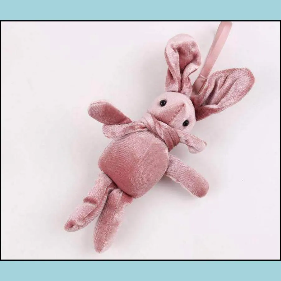 velvet bunny soft stuffed plush rabbit animal toy wedding gift doll for birthday cake wedding decorations party favors supplies bag
